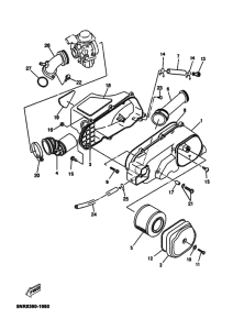 YP125E Впускная система