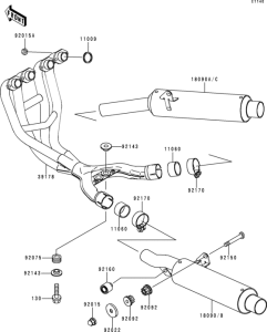 ZX600 Глушитель