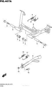 AN400 (ABS) Подножка