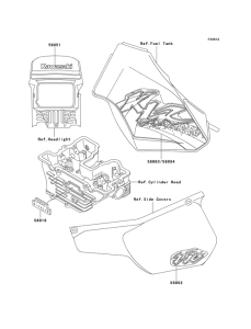 KL250 Наклейки
