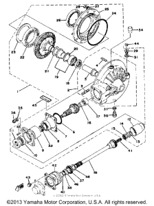 XS750E_227 - 1978 Final drive gear - drive shaft