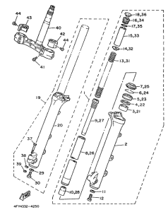 XV750 Передняя вилка