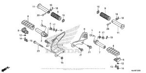 VT750C2B Подножки