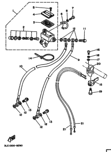 TZ250 Передний тормозной цилиндр