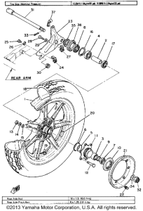 XS850SG Переднее колесо