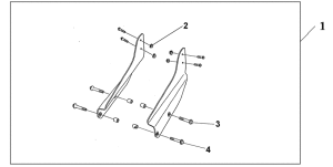 VTX1300S Bkrst mnt bkt