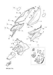 YQ50L Боковые обтекатели