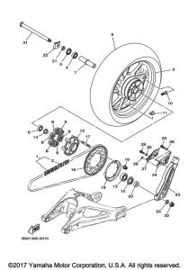 FZ09 Переднее колесо
