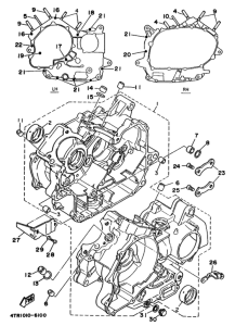 XVS400 ｸﾗﾝｸｹｰｽ