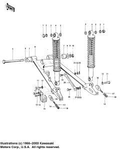 MC1 Swing arm / shock absorbers