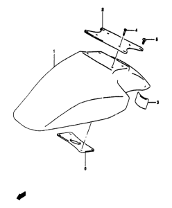 GSF1200S (ABS) Переднее крыло