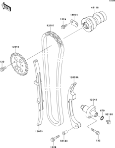 BN125 Распред вал