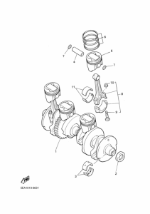 XJR1300C Crankshaft & piston