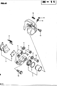 GS850 Передний суппорт тормозной