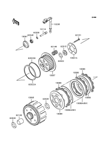 KLX250 Сцепление