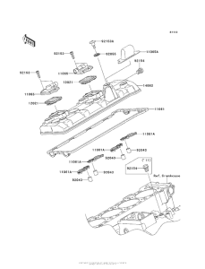 ZX1000 Крышка головки цилиндров