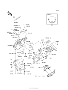 KL650 Обтекатели