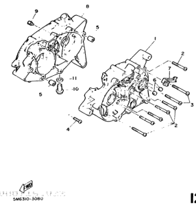 DT50R Картер двигателя