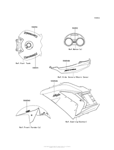 ZX1400 Decals (White)(Fdf)(Ca,us)