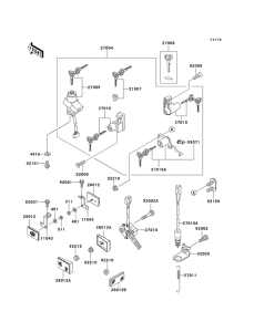EX500 Замок зажикания