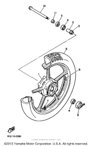 XJ700SC Переднее колесо