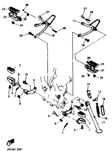 XTZ660 Stand. footrest