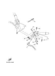 TDM850 Handle switch. lever