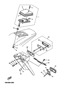 DT125RE Taillight unit ass`y