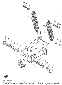 XV750G Задний рычаг подвески