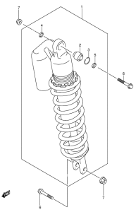 DR-Z400 Задние амортизаторы