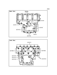 ZX1200 Болты крепления картера