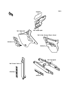 KDX125 Наклейки