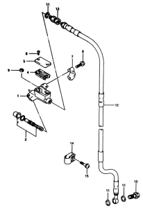RM80 Передний тормозной цилиндр