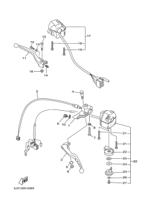 XVS125 Handle switch. lever