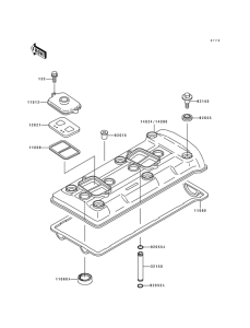 ZX750 Крышка головки цилиндров