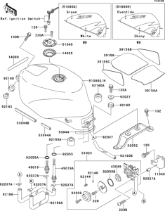 ZX750 Fuel tank(1 / 2)(zx750-l3)