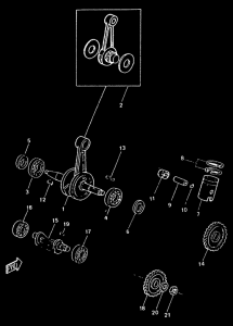 TZR50 Ciguenal . piston