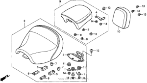 VT1100C Vt1100c seat 97
