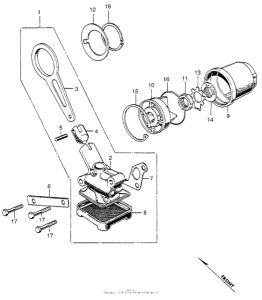 CL350 Oil filter + oil pump