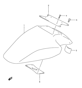 GSF1200S Переднее крыло