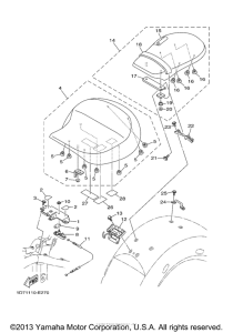 XV1900CT Сиденье