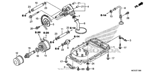 ST1300 (ABS) Oil pump + oil pan