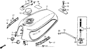 CB650 Топливный бак