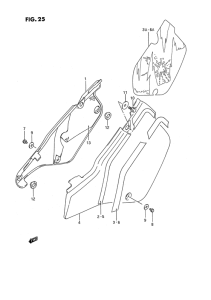 RMX250 Обтекатель задний