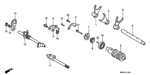 VT1100C3 Вилка переключения передач