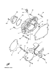 DT125RE Крышка картера двигателя