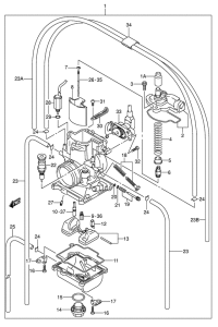 RM250 Carburetor assy