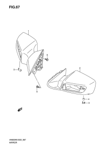 AN650 (ABS) Зеркало