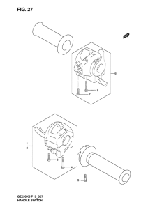 GZ250 Рулевой переключатель