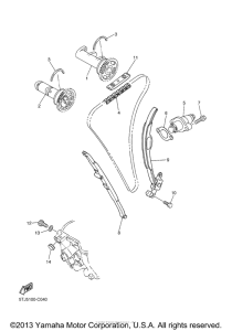 WR450F Цепь механизма газораспределения